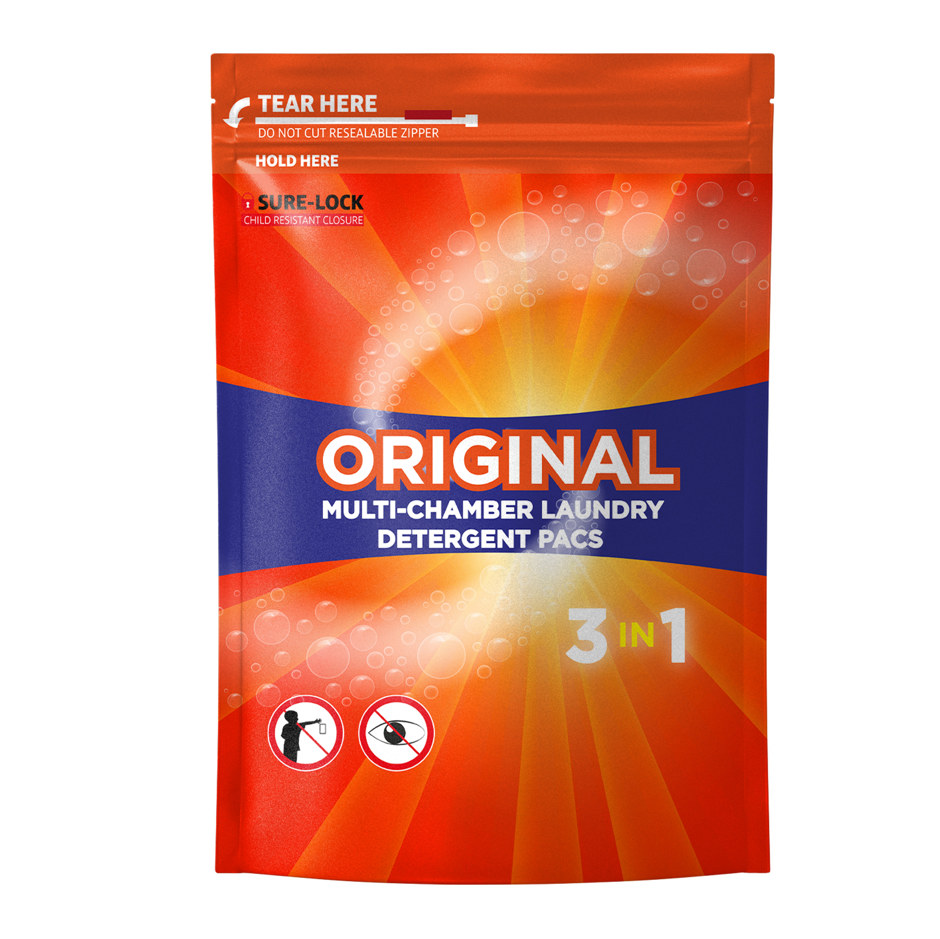 Laundry Triple Chamber Red & Orange SUP